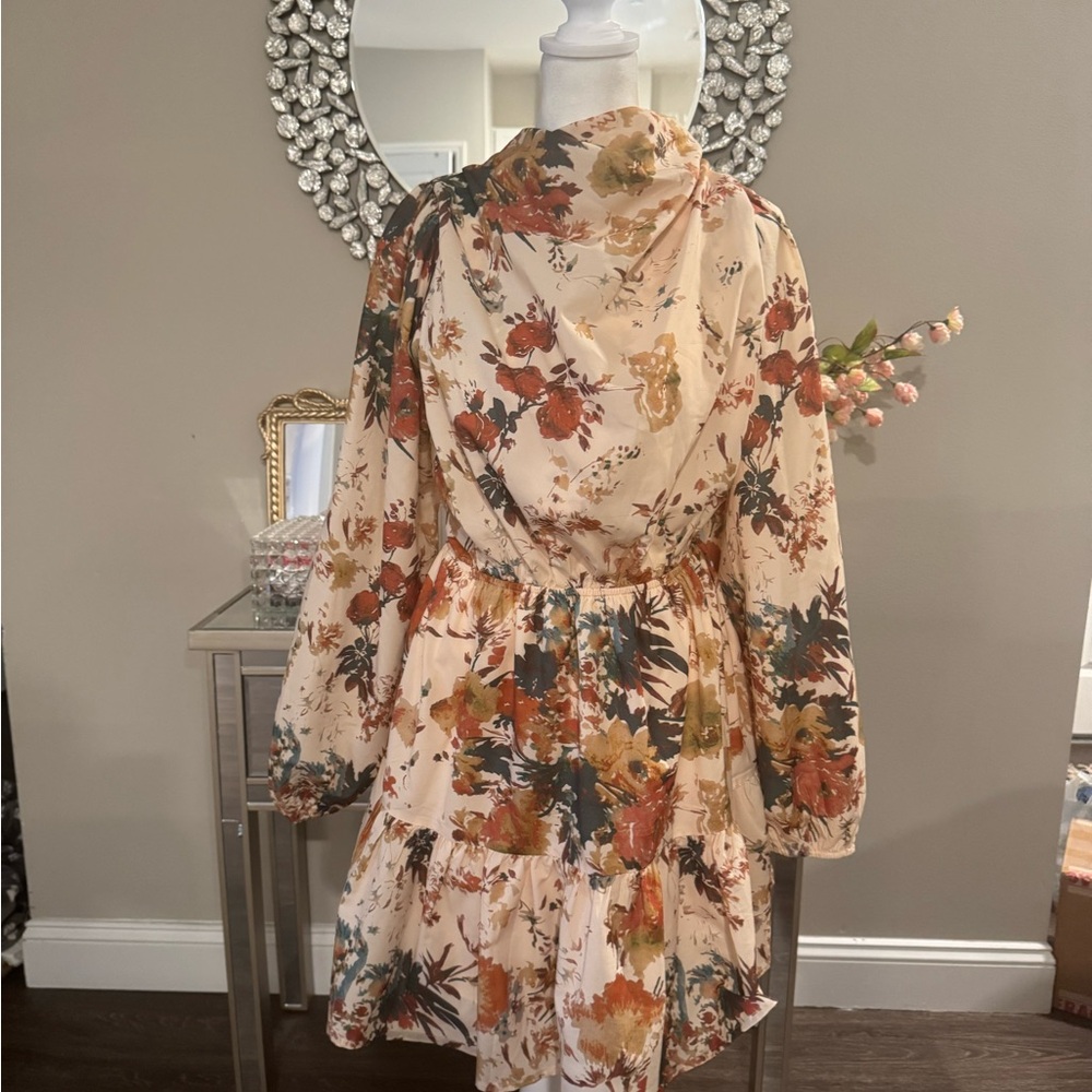 Floral Long-Sleeve Dress